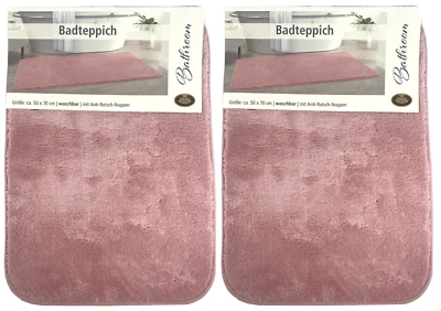 2er Set GÖZZE RIO Premium Badteppich 50x70 Badvorleger Badematte Anti-Rutsch NEU - Bild 1 von 3