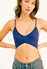 NEW Free People Intimately Barely There Longline Bra Navy XS/S-M/L $45 | FF-215