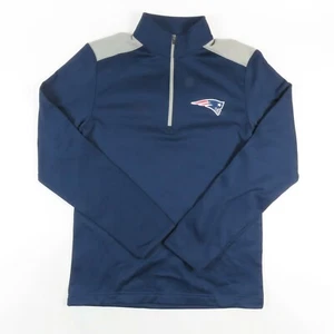 NFL New England Patriots Herren Größe Small 1/4 Reißverschluss Sweatshirt blau grau Logo - Bild 1 von 8