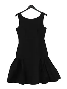 Wayne Cooper Women's Midi Dress XS Black 100% Silk A-Line - Picture 1 of 11