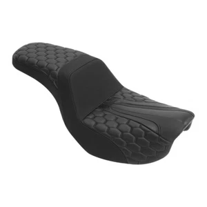 Driver Passenger Seat Fit For Harley Dyna Fat Bob Street Bob FXDB FXDWG 06-2017 - Foto 1 di 10