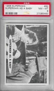 1966 The Adventures of Superman Card #62 - Picture Puzzle - Reduced - NM-MT 8 - Picture 1 of 2