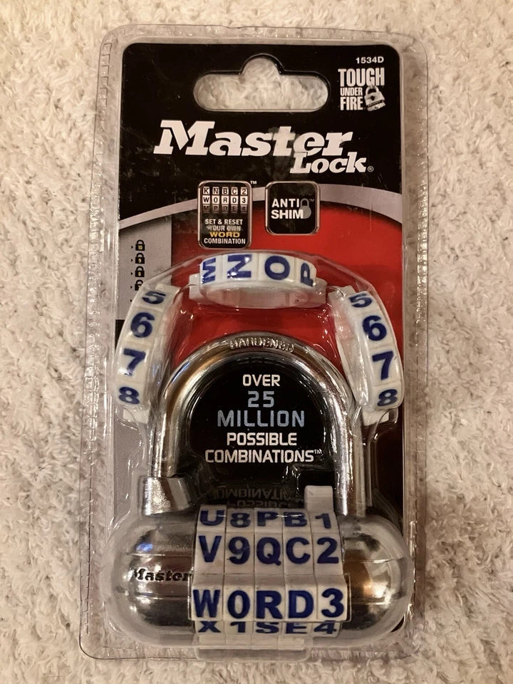Master Lock Password Padlock 1534D 4530005e