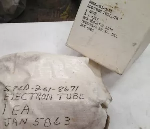 LOTE X3 * TUBO ELECTRON TR BANDA X 5863 / JAN5863 Mfr. Microwave Associates - Imagen 1 de 1