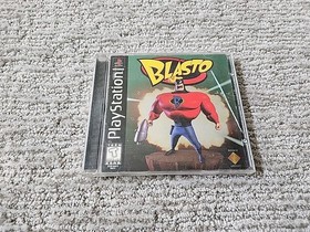 BLASTO SONY PLAYSTATION 1 PS1 PLAY STATION ONE COMPLETE BLACK LABEL Tested
