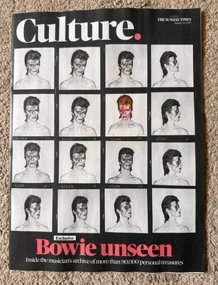 THE SUNDAY TIMES CULTURE MAGAZINE 24th August 2025 24/8/25 David Bowie Unseen - Image 1 of 2