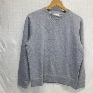 SUNSPEL grau meliert Loopback Rundhalsausschnitt Sweatshirt Medium minimalistisch England Baumwolle - Bild 1 von 13