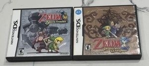 Legend of Zelda: Phantom Hourglass & Spirit Tracks (DS) Auténtico Lote Paquete CIB - Imagen 1 de 21