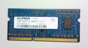Elpida 1GB DDR3 Laptop RAM – PC3-10600S – 1333MHz – EBJ10UE8BDS0-DJ-F - Picture 1 of 2