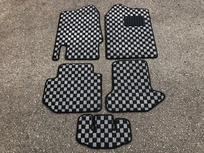 Suzuki Jimny JA11C JA12 MT Check Gray Black Floor Mats Carpets 1991–1995 RHD New Foto 1 de 3