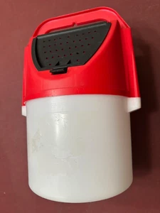 1 Gallone Kapazität rot, schwarz & weiß Schwerlast Kunststoff Elritze Eimer, mit Netz - Bild 1 von 13