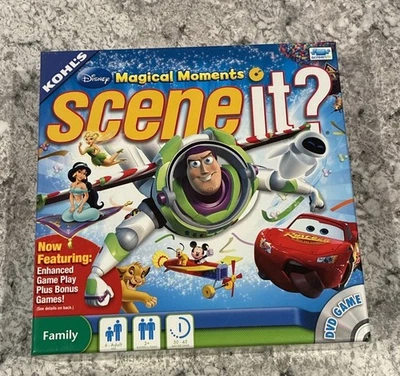 Disney Scene It? Magical Moments DVD Board Game 100% Complete - Image 1 of 4