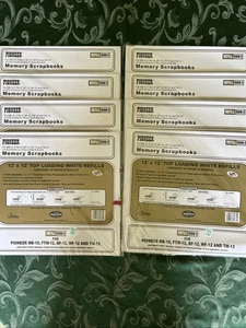 8 Packs Pioneer RMW-5 12x12 Top Load Scrapbook White Refill Pages Protectors - Picture 1 of 3
