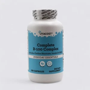 Vitacost Complete B-100 Complex 300 Capsules (Best by: 12/01/2026) - Picture 1 of 5
