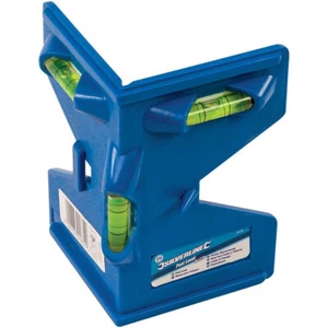 LIVELLA LIVELLO ANGOLARE A 3 BOLLE PER PALI DI RECINZIONE PALO SILVERLINE SL05 - Foto 1 di 6