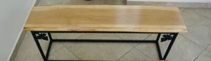Live edge wood coffee table / bench - Picture 1 of 2