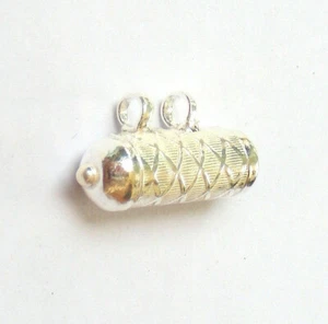 PURE Silver Locket Indain Tabeez Or Taveez SIZE 3 CM FREESHIP TBB 7 - Picture 1 of 3