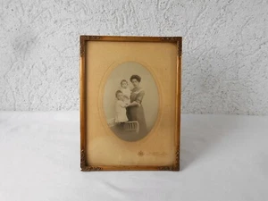  Waschgoldrahmen / Tisch Bilderrahmen / Relif Rahmen " Jugendstil " um 1895 - Bild 1 von 4
