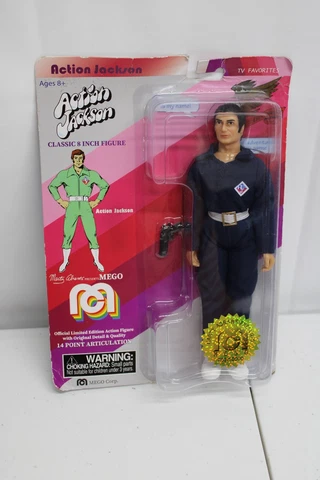 New on Card ( Mego ACTION JACKSON ) Cool Carded Figure! 2018 8" Collectible Cover