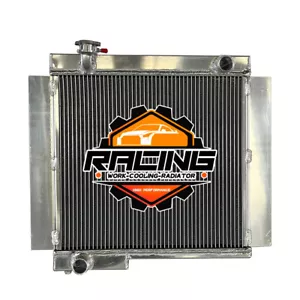 Aluminum Radiator Fit 1974-1984 Toyota Land Cruiser BJ40 BJ42 DIESEL Engine MT - Picture 1 of 5