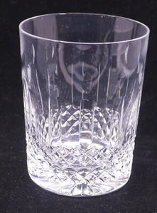 WATERFORD CRYSTAL TUMBLER. WITH CROSSHATCH & CANDLE DESIGN, 4 3/8THS INCHES - Picture 1 of 7