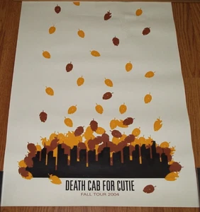 Official Death Cab For Cutie 2004 Fall Tour Promo Poster 19" x 25" *heavy stock! - Picture 1 of 3