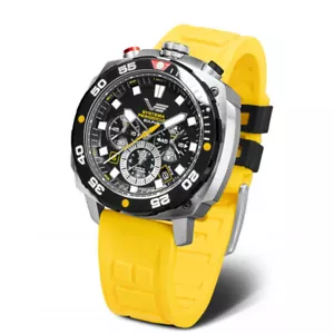 Vostok Europe VK67-650E725 Herrenuhr Systema Periodicum 'Sulfur' Chronograph - Picture 1 of 7