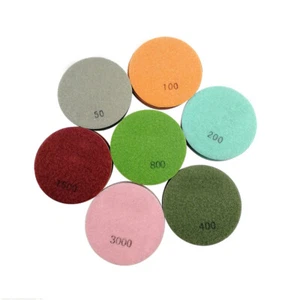 Diamant-Polierpads 9pcs Betonschleifscheibe für Terrazzo Zement Polierplatte - Picture 1 of 16