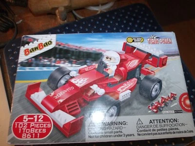 Banbao~8611 Turbo Power~Dragon Red Racer~Pull Back Action~Building Bricks~102PCS - Image 1 of 2