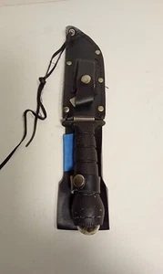 Survivor Survival Fixed Blade Bowie Hunter Knife Compass Kit Stone Black 11.5” - Picture 1 of 5