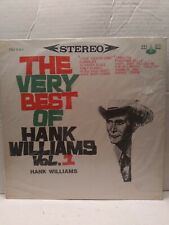 THE VERY BEST OF HANK WILLIAMS Vol. 1 LP Taiwan CSJ341 12 song orange vinyl MINT