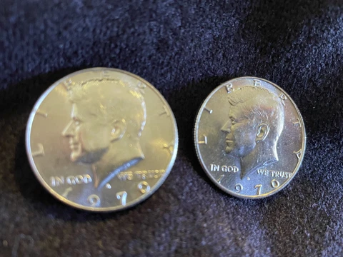 (Lot of 2) 1970-D Kennedy 40% Silver Half Dollar unc Cover