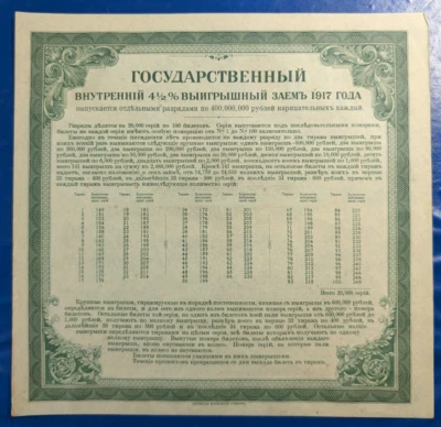 1917 Russian Empire 200 rubles 4.5 winning loan Category 1 #30 - Image 1 of 4