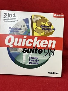 Quicken financial planner Suite 98, Family, Lawyer, Deluxe Windows Software - Picture 1 of 6