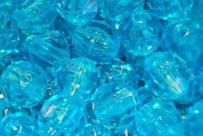 400 piezas cuentas redondas facetadas de 8 mm a granel azul turquesa Foto 1 de 3