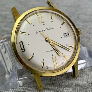 VTG Germinal Voltaire Mens Watch AS 1746/47 1960s Repair Restoration Runs Stops - Picture 1 of 20
