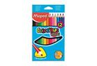 [Ref:834010-5] MAPED Lot de 5 étuis de 12 crayons de couleur COLOR'PEPS Maxi,