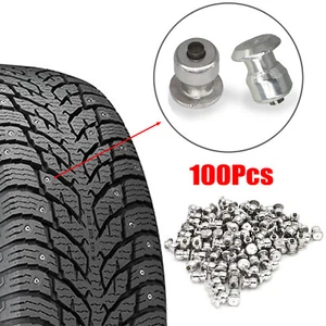 100Pcs 8*10mm Anti-Slip Screw Stud Wheel Tyre Car SUV ATV Snow Emergency Spikes - Picture 1 of 6