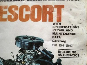 FORD ESCORT 1100-1300-1300GT GREGORYS SP SERVICE REPAIR MANUAL WORKSHOP - Picture 1 of 2