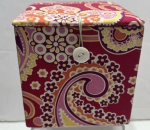 Vera Bradley Recuerdo Caja de Regalo Frambuesa Efervescencia 4.5” Cuadrada Caja Vacía - Retirada - Imagen 1 de 7
