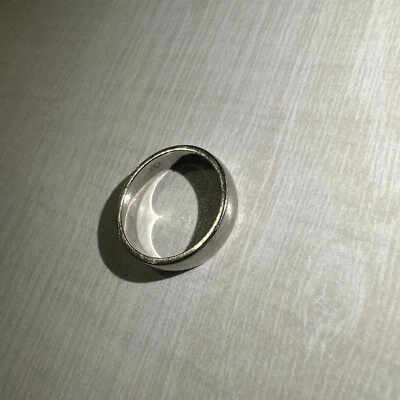 Alianza de boda de paladio de 5 mm de ancho para hombre - Anillo talla S Foto 1 de 4