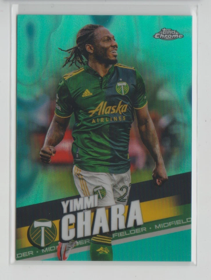 2022 Topps Chrome MLS Aqua Lava Refractor #164 Yimmi Chara /299 - Flat S/H - Image 1 of 1