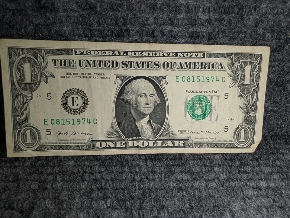 US Currency Birthday Anniversary Note Bill - $1 E08151974C August 15th 1974 - Image 1 of 2