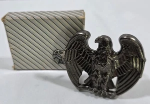 De colección EE. UU. Águila Calva Americana Hebilla Cinturón Majestuoso Encaramado Patriótico! Avon - Imagen 1 de 4