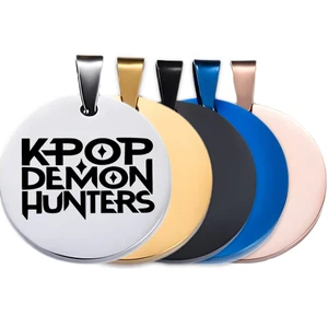 K-Pop Demon Hunters Personalised Dog Cat Pet ID Tag – Custom Engraved Name - Picture 1 of 7