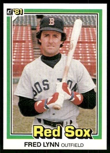 1981 Donruss Fred Lynn #218 Boston Red Sox B - Picture 1 of 2