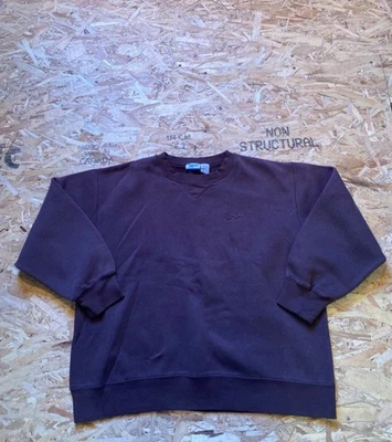 Sudadera Reebok Marrón Con Logo Bordado Grande Ajuste Regular Foto 1 de 4