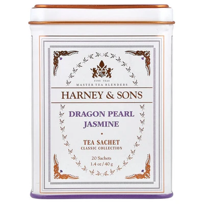 Harney Sons Dragon Pearl жасмин 20 чайных пакетиков 1 4 унции 40 г кошерный - Изображение 1 из 2