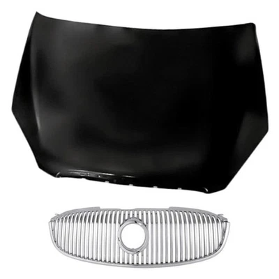 For Buick Lucerne 06-10 Replacement 2-Piece Hood Panel, Grille Standard Line - Image 1 of 4