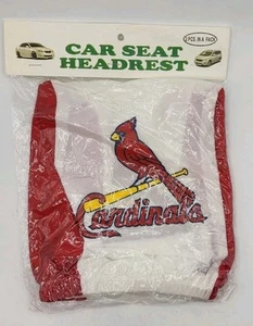 2 Car Truck SUV Seat Headrest Covers St.Louis Cardinals Universal Size White/Red - Bild 1 von 2